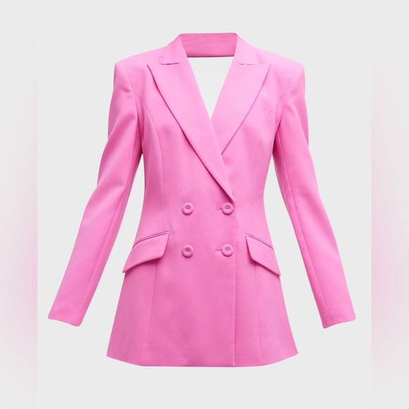 Monot Backless Mini Blazer Jacket Dress - Picture 6 of 15